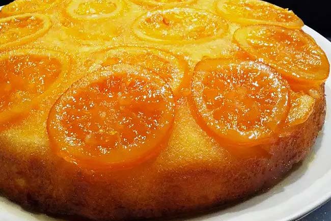 bolo de laranja com calda