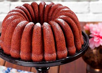 Bolo de chocolate light fofinho