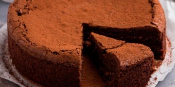 Bolo de chocolate sem açúcar