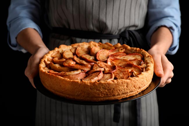 Bolo de maçã sem açúcar para comer sem remorsos Bolo de maçã sem açúcar