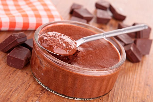 Mousse de chocolate fit deliciosa Mousse de chocolate fit