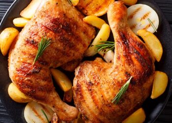 pernas de frango no forno