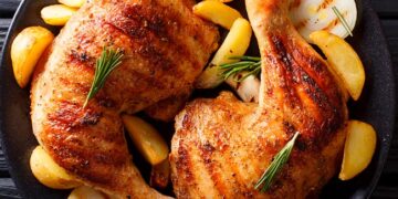 pernas de frango no forno