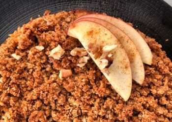 receitas de bolo de maçã e aveia