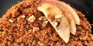 receitas de bolo de maçã e aveia