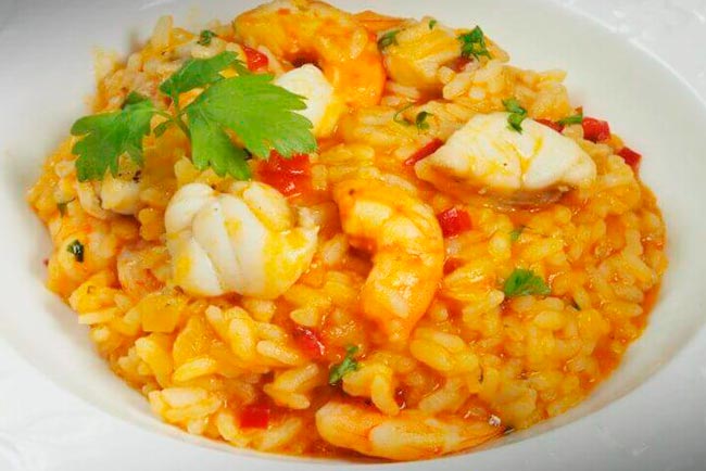 Arroz de tamboril à portuguesa Arroz de Tamboril