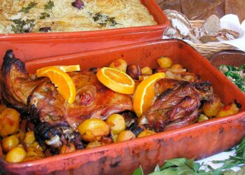 cabrito assado no forno