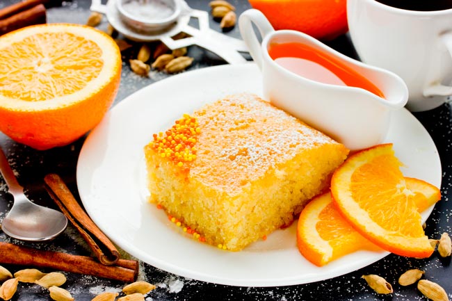 bolo de laranja muito molhadinho