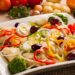 Salada de bacalhau com legumes