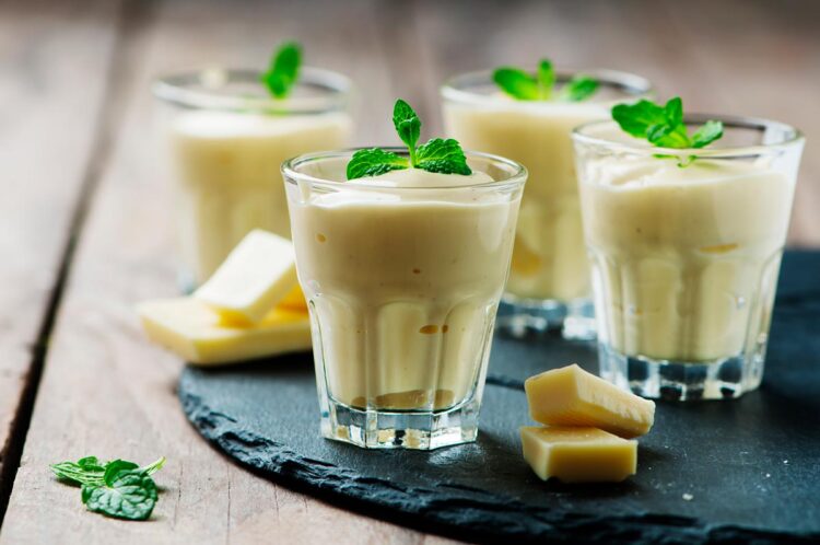 Mousse de chocolate branco