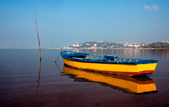 Lagoa de Óbidos: é a maior lagoa de água salgada e fica no Centro de Portugal maior lagoa de água salgada