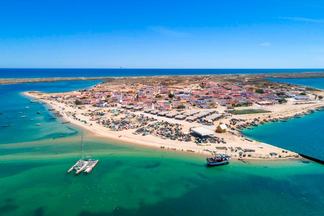 Na Primeira Guerra Mundial aterraram aviões nesta ilha da Ria Formosa ilha da Ria Formosa