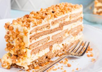 Quem não gostaria de ter como sobremesa uma fatia desta tentação? Ninguém resiste a um Bolo de bolacha com leite condensado gelado.