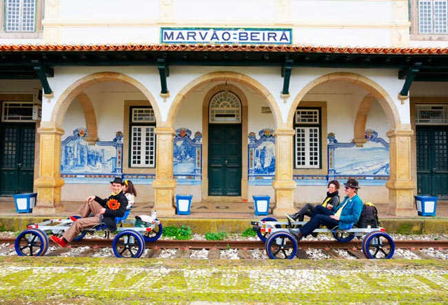 Rail Bike Marvão: pedalar numa linha férrea no Alentejo Rail Bike Marvão