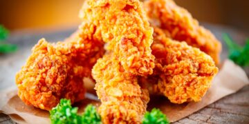 Descubra a receita irresistível de asas de frango fritas à americana, perfeitas para satisfazer os seus desejos por um prato saboroso e crocante.