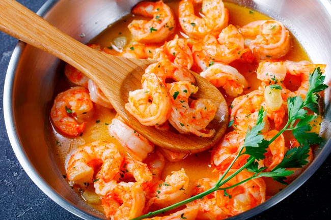 Perfeitas para refeições especiais ou simplesmente para mimar o seu paladar com o melhor dos frutos do mar. gambas fritas