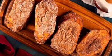 Desfrute das clássicas rabanadas de uma maneira saudável e rápida. Rabanadas no forno