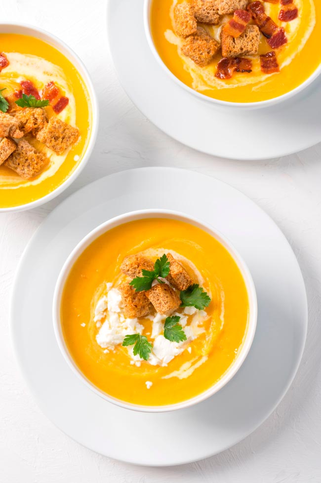 Aqueça o corpo e a alma com estas receitas especiais, simples e rápidas! sopa de abóbora