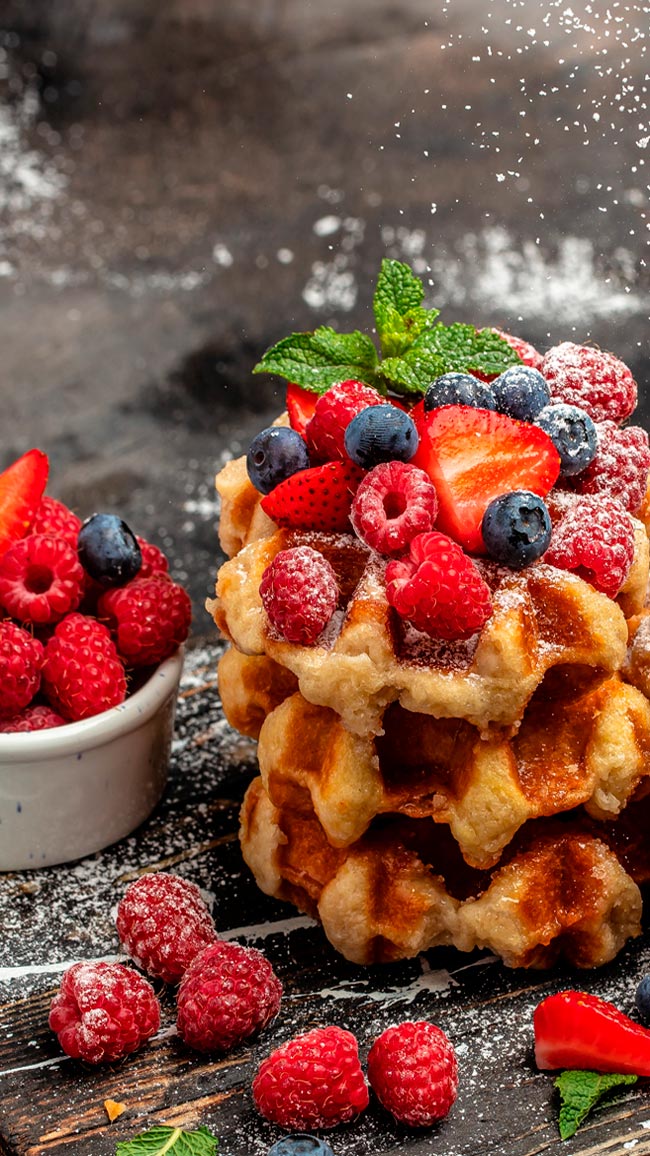 Receita De Waffles Simples E Crocantes