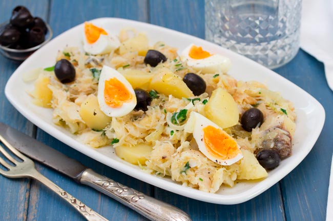 Receita original de Bacalhau à Gomes de Sá