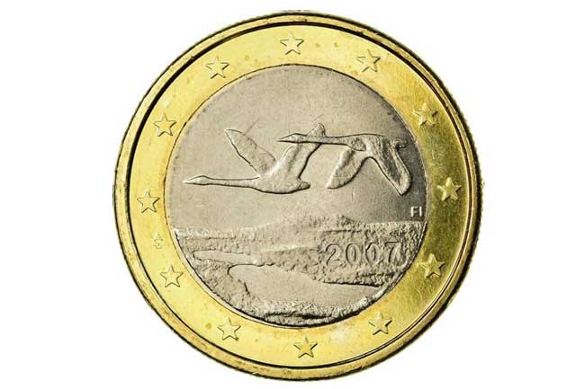 As 20 moedas mais valiosas e raras de 1€ e 2€ 2ª Moeda da Finlândia de 2007