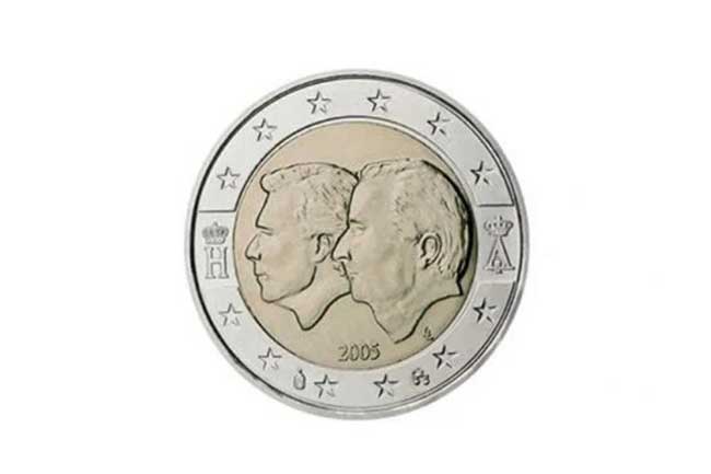 As 20 moedas mais valiosas e raras de 1€ e 2€ Moeda Bélgica de 2005