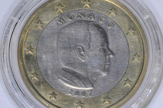 As 20 moedas mais valiosas e raras de 1€ e 2€ 2ª Moeda do Mónaco de 2007