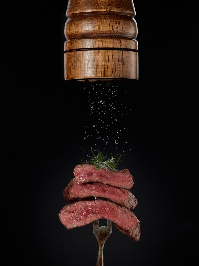Realçar o sabor do bife