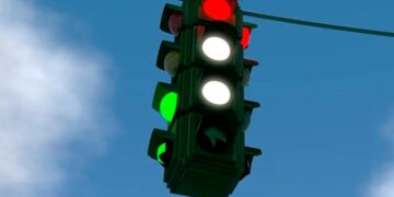 luz branca nos semáforos