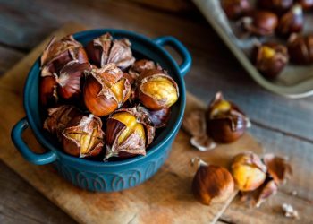 Castanhas assadas na Air Fryer