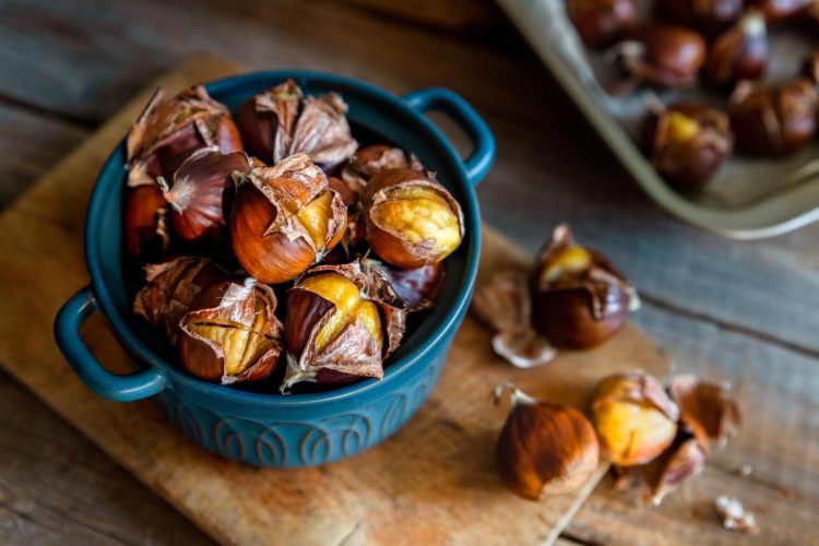 Castanhas assadas na Air Fryer