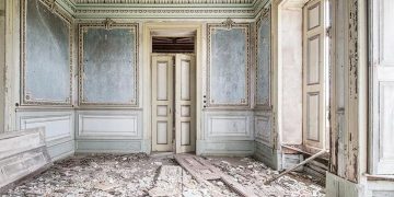 Um palácio deslumbrante, mas completamente abandonado
