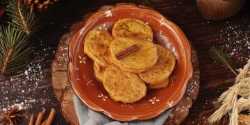 Rabanadas de Natal no forno como fazia a minha avó