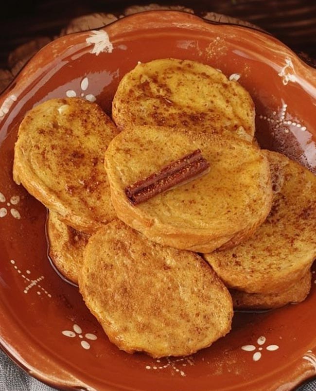 Rabanadas de Natal no forno como fazia a minha avó