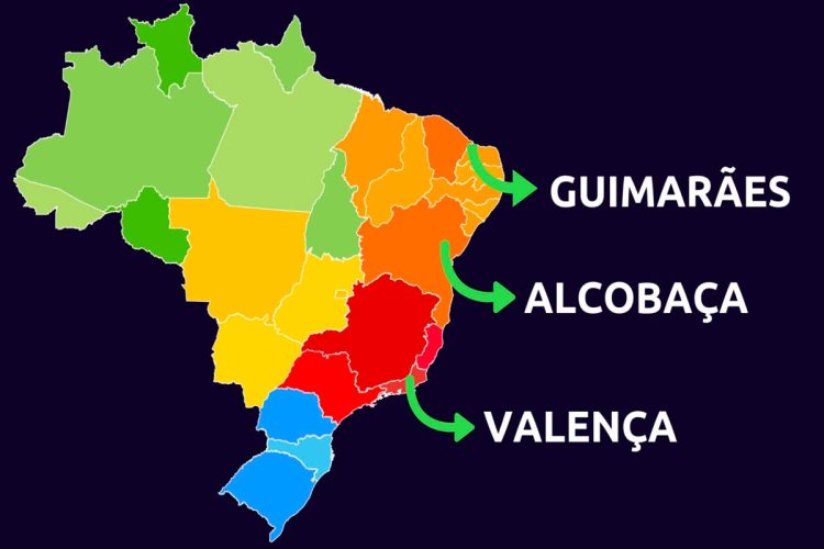 As 77 cidades no Brasil com nomes de localidades portuguesas