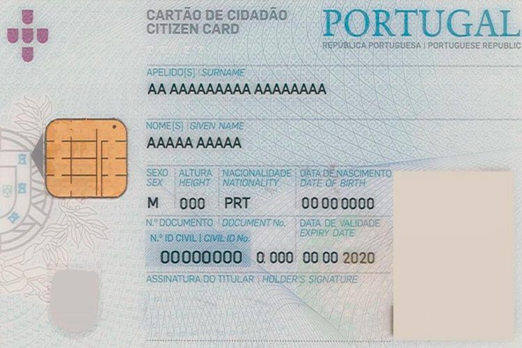 Novo Cartão de Cidadão português com chip contactless