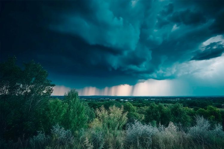 Depressão Goretti a aproximar-se da Europa Ocidental com nuvens densas sobre Portugal