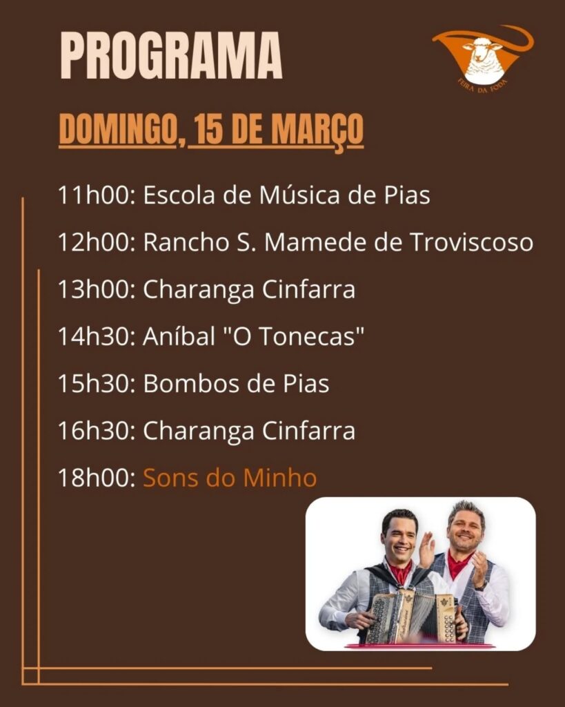 Feira da Foda 2026: A celebração da Foda à Moda de Monção regressa a Pias Programa Feira da Foda 2026