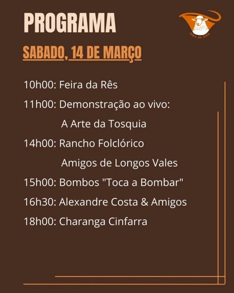 Feira da Foda 2026: A celebração da Foda à Moda de Monção regressa a Pias Programa Feira da Foda 2026