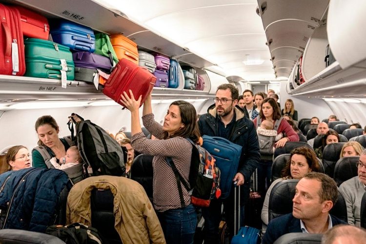 Bagagem de mão gratuita nos aviões
