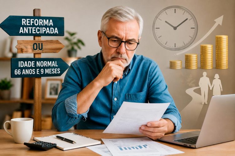 Reforma aos 60 ou aos 66 anos e 9 meses: uma escolha que marca o resto da vida