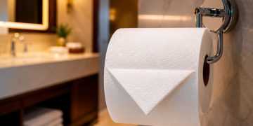 Porque é que os hotéis dobram o papel higiénico em forma de triângulo? O detalhe discreto que quase ninguém entende