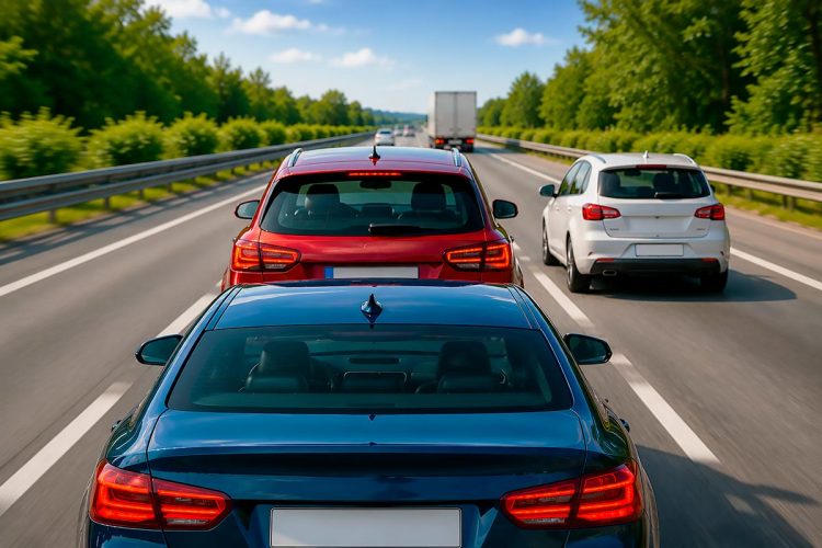 A 120 km/h e com um carro colado atrás… é obrigado a sair da esquerda?
