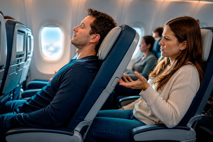 Reclinar o banco no avião é falta de educação? A discussão que divide passageiros