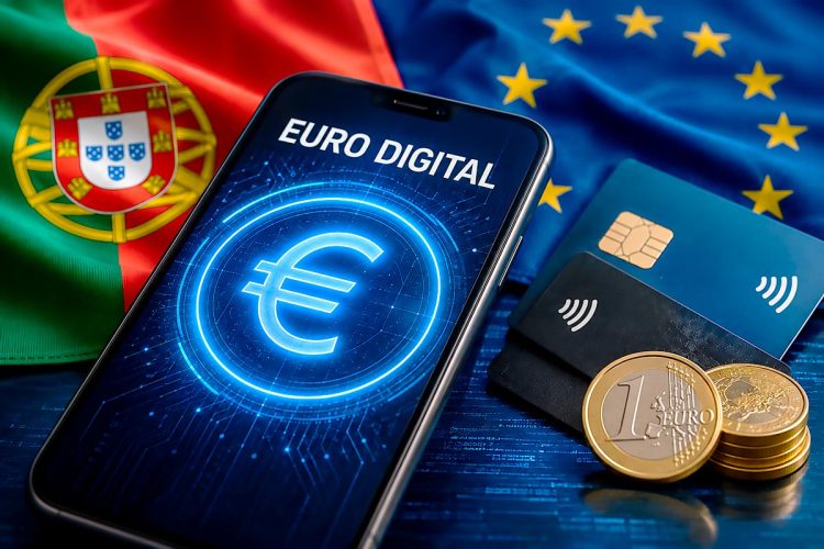 Euro digital dá passo decisivo com testes em Portugal Euro digital dá passo decisivo com testes em Portugal