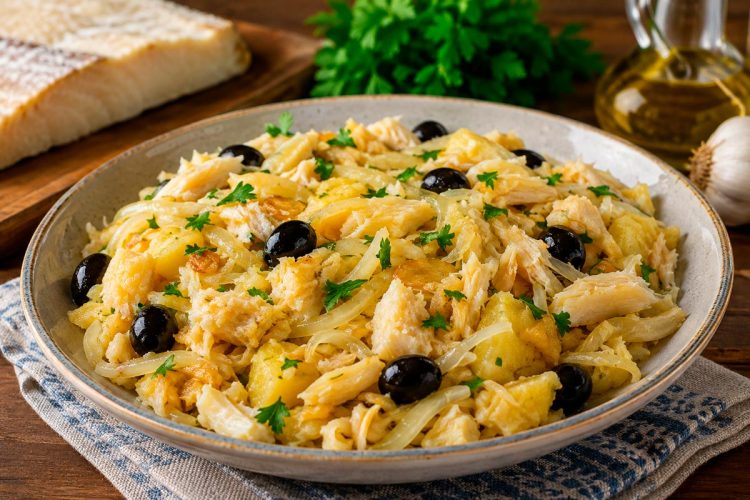 Bacalhau desfiado à moda antiga: receita tradicional Bacalhau desfiado à moda antiga: receita tradicional