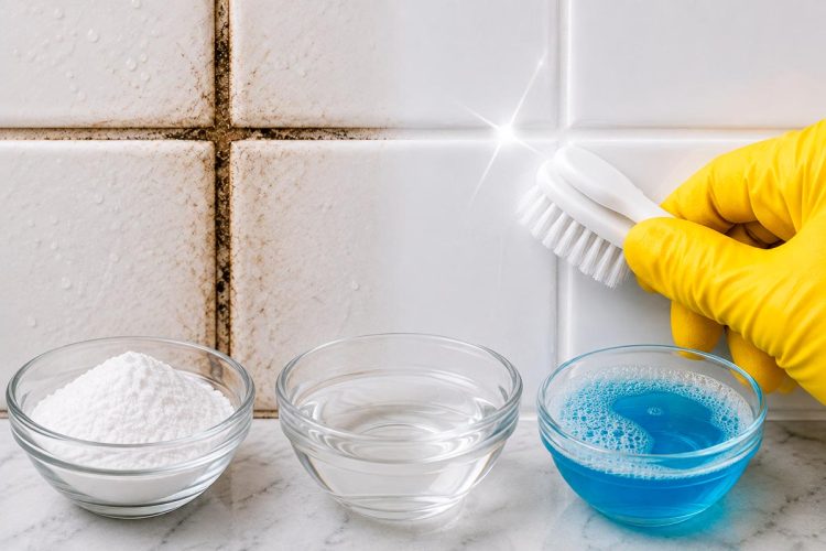 Como limpar as juntas dos azulejos com apenas 3 ingredientes