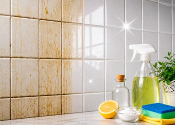 Como limpar azulejos engordurados ou encardidos de forma eficaz