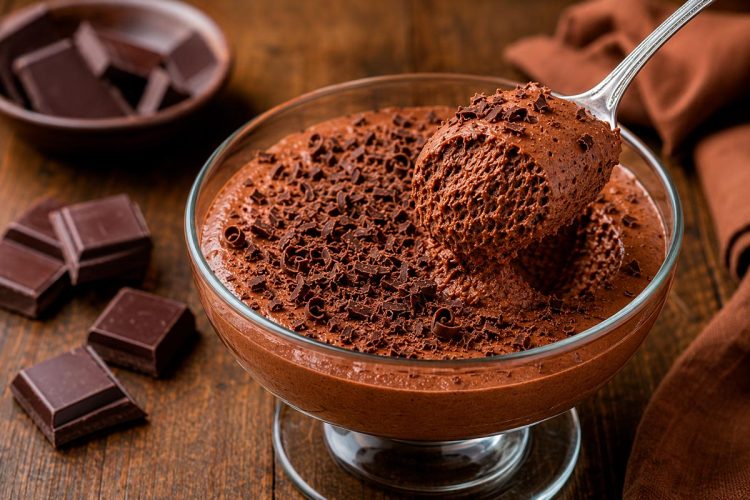 Mousse de Chocolate caseira da Avó: cremosa, irresistível e cheia de memórias Mousse de Chocolate caseira da Avó: cremosa, irresistível e cheia de memórias