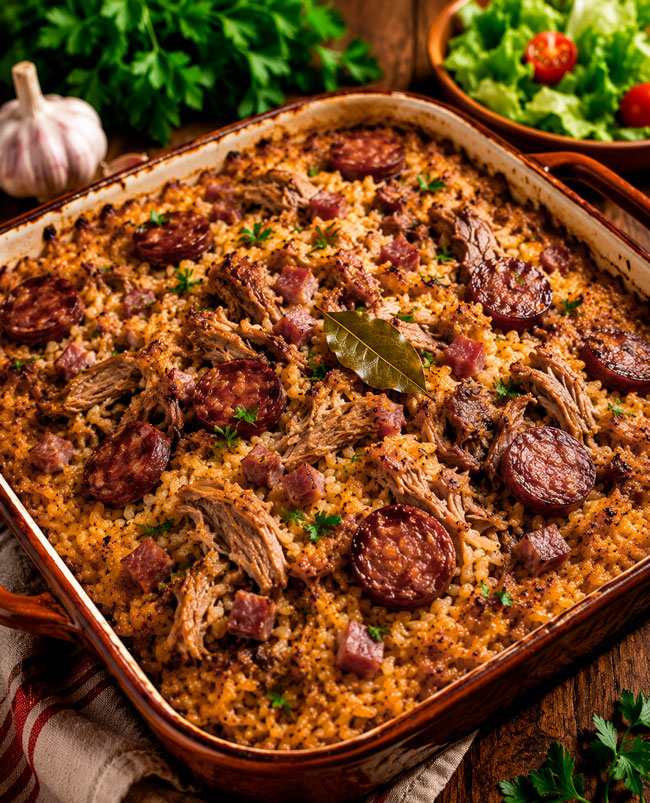 Arroz de Pato no forno à Moda Antiga: receita tradicional